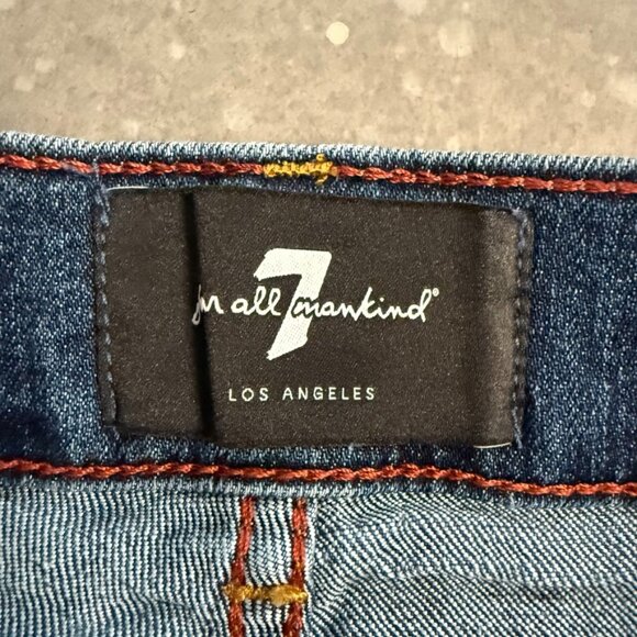 7 For All Mankind Slimmy Coachella Blue Jeans - Size 32 - Picture 6 of 16